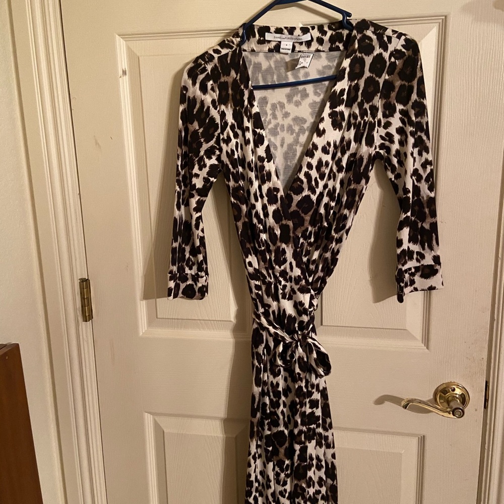 Leopard print DVF Wrap Dress